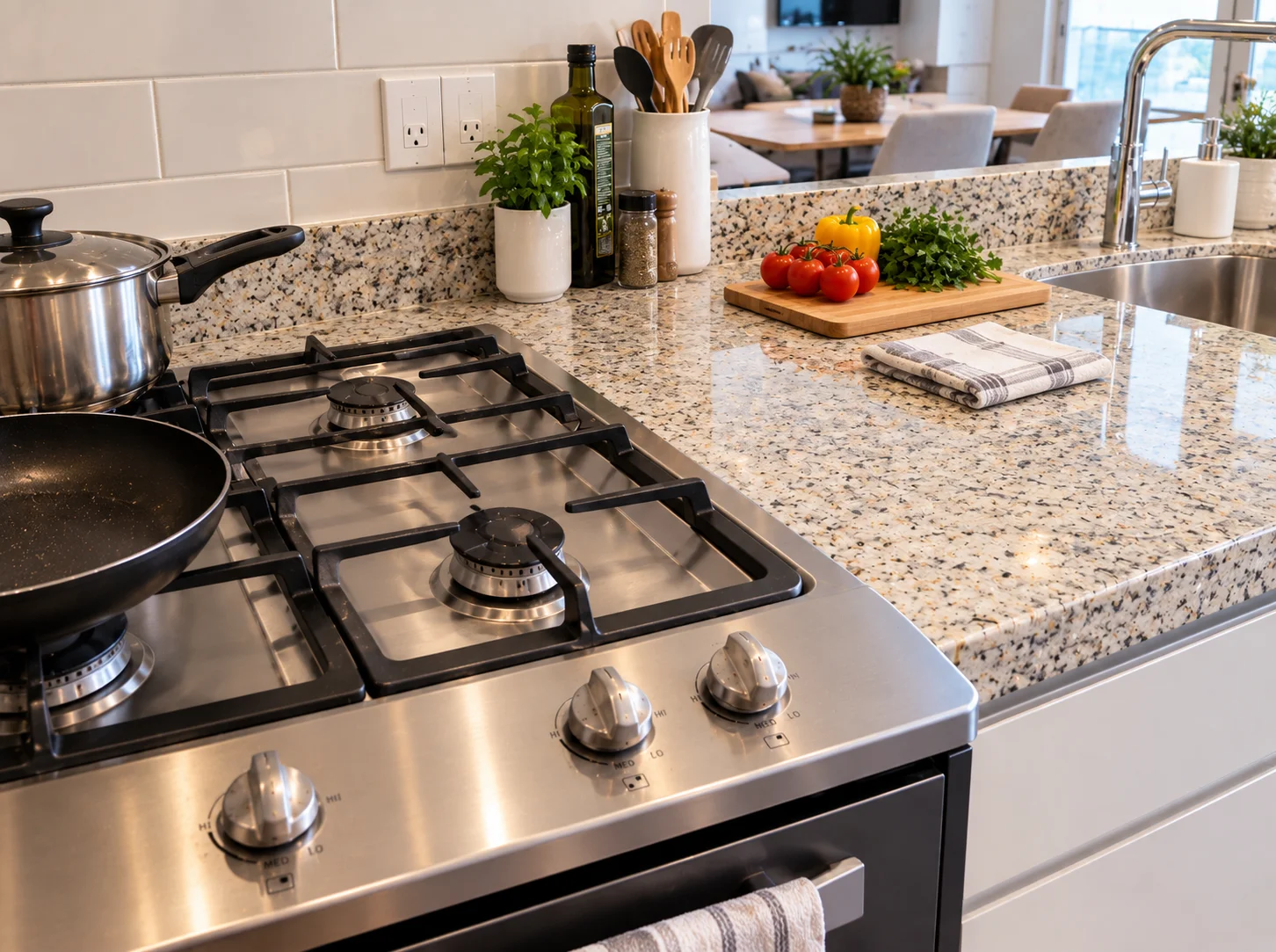 Kitchen after professional cleaning