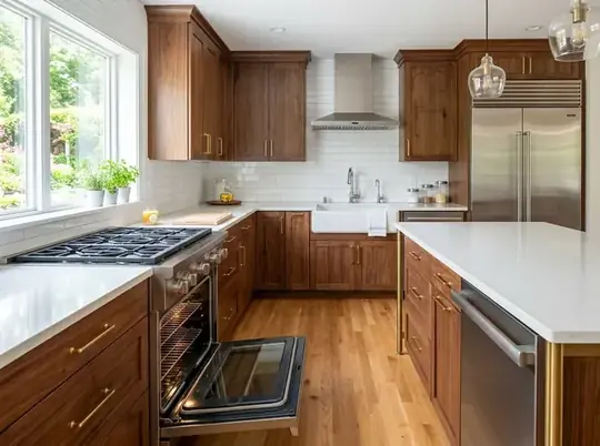 Deep residential cleaning kitchen
